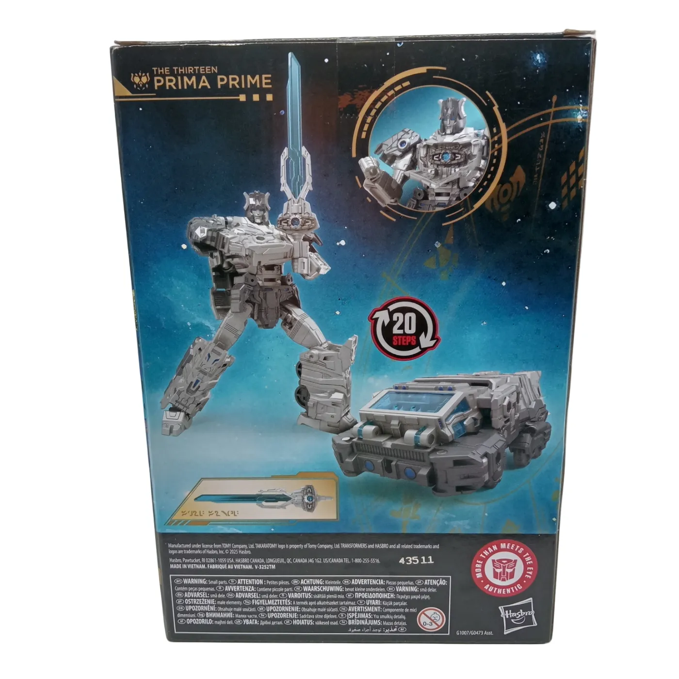 TRANSFORMERS PRIMA PRIME FIGURE – GREY (WR 1348652)