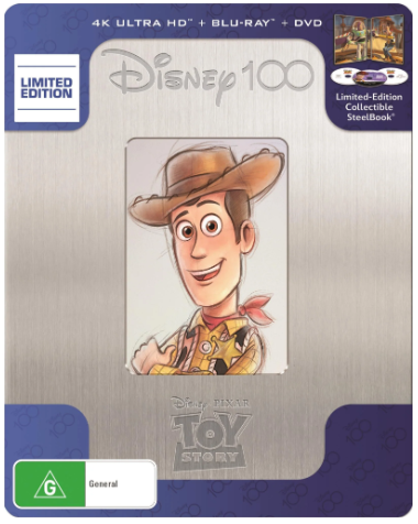 Disney 100 Steel Case Toy Story 4K Ultra HD + Blu Ray + DVD Limited Edition
