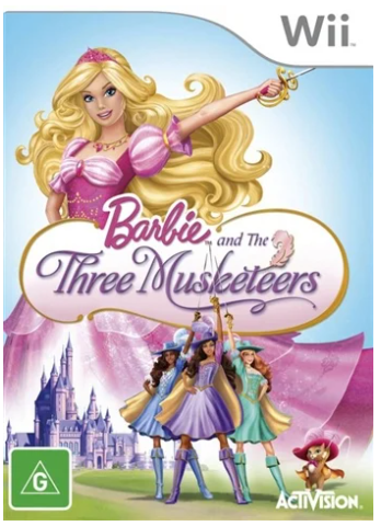 Barbie And The Three Muskateers Nintendo Wii Game Very Good Condition No Manual