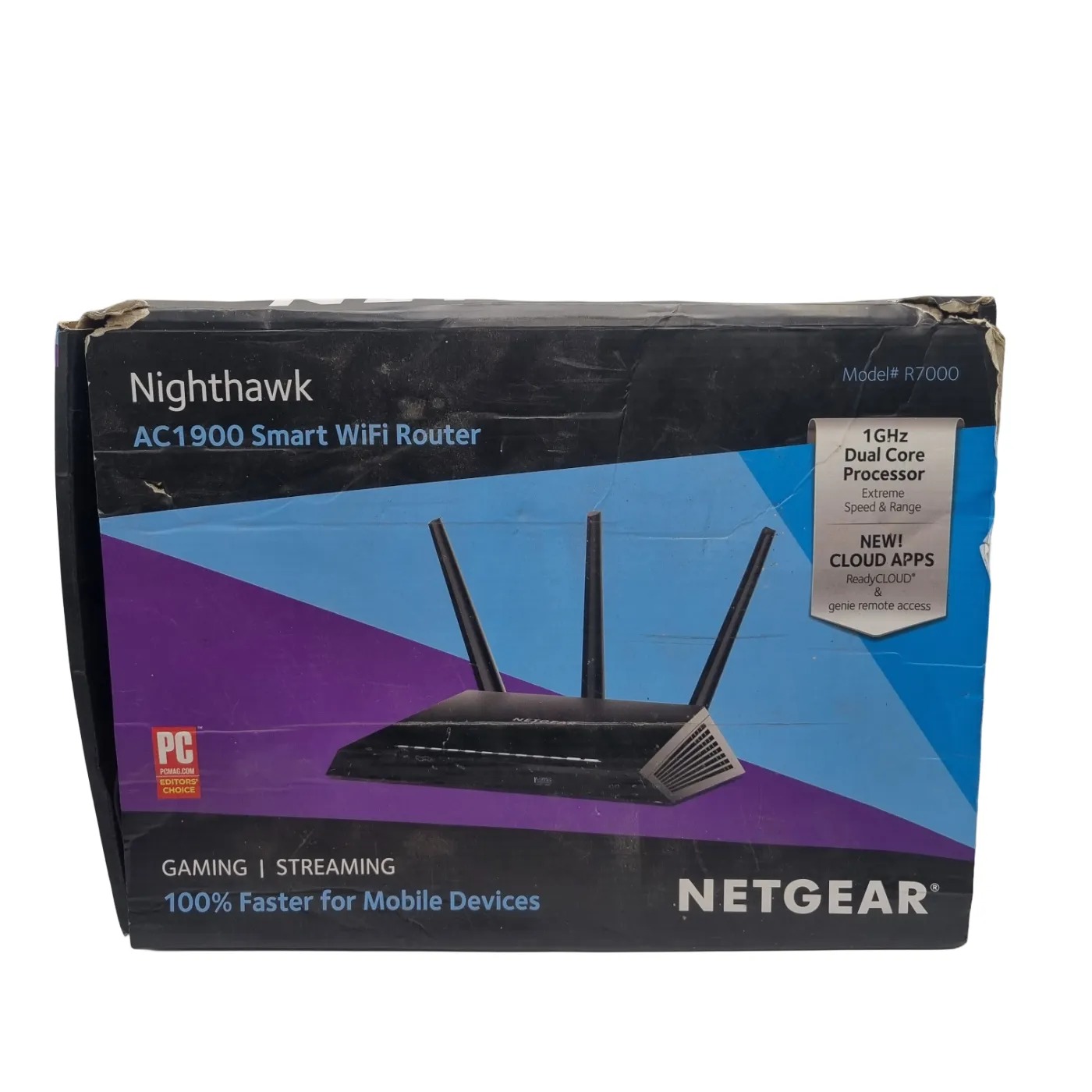 Netgear Nighthawk AC1900 Smart WiFI Router In Box + Power + Ethernet (WR 1351662)