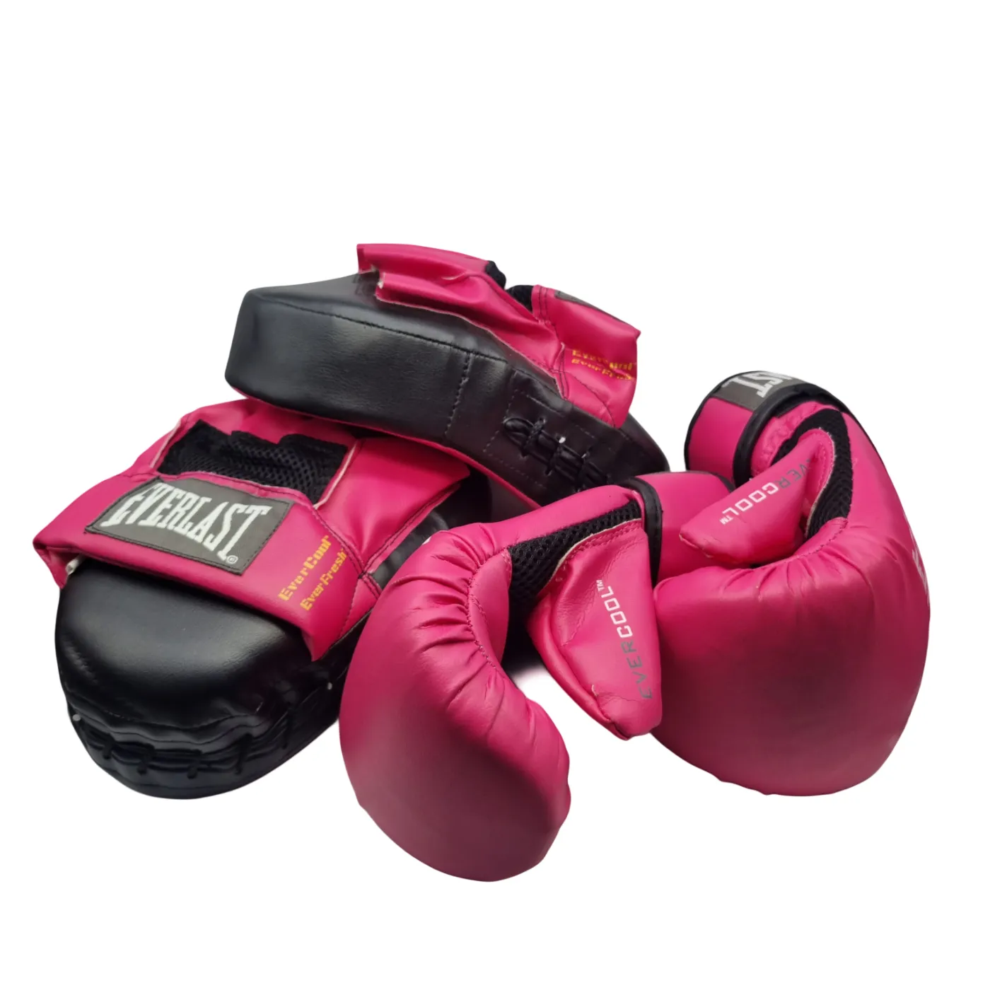 Everlast Boxing Set Pink Glove and Mitt Combo Set – (WR 1353694)