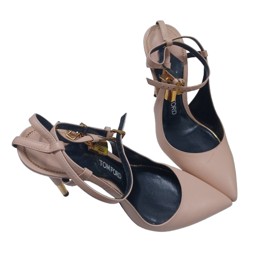 Tom Ford Womans Heels W1932T Beige Size 37 (NA 1372137)