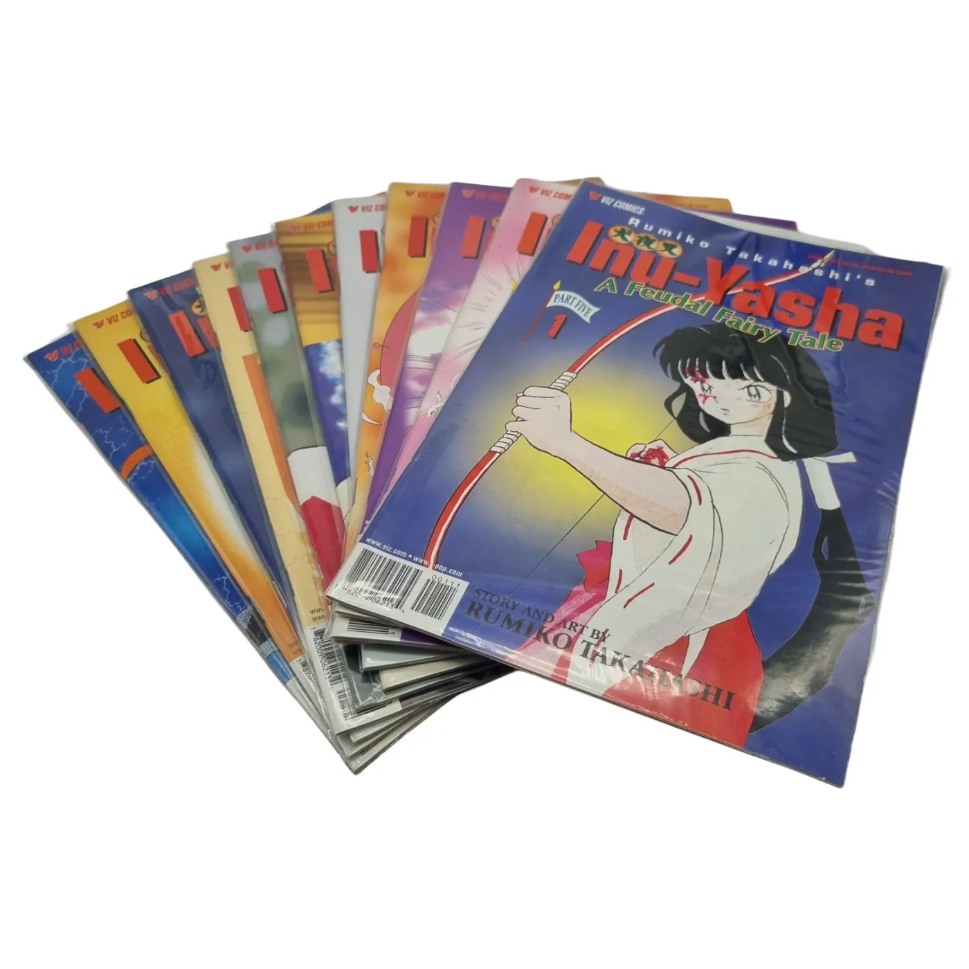 VIZ Comics Inu-Yasha Comic Set Parts 1-7 (71 Comics) (WR 1401285)