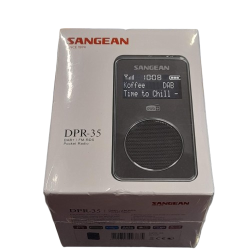 Sangean DPR-35 Digital Pocket Radio , White, Factory Sealed (GE 1359663)
