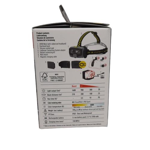 Ledlenser HF8R Work 1600lm Rechargeable Headlamp Like New in Box (LN-1344549)