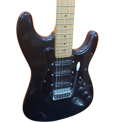Stratocaster Electric Guitar Black With Soft Case  (MR)
