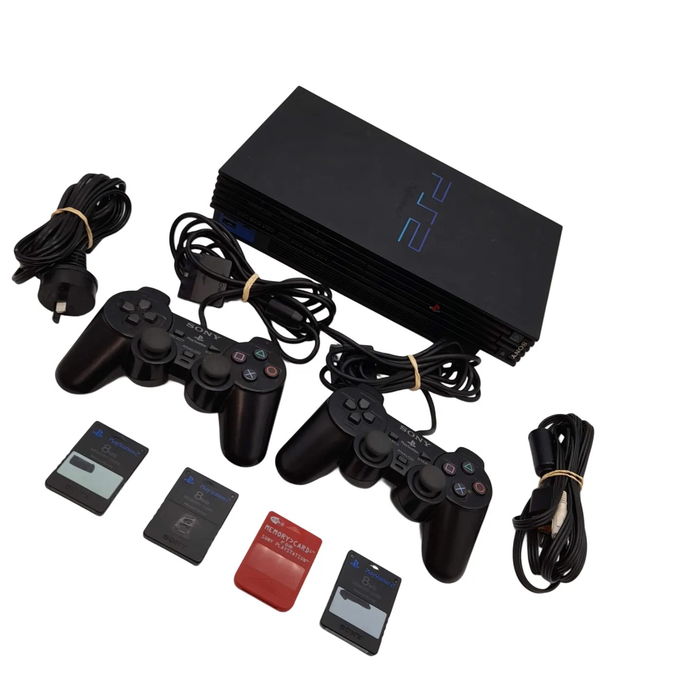 Sony Playstation 2 Bundle SCPH-39002 + 2 Controllers + 21 Games + 4 Memory Cards  (WL 1418545)