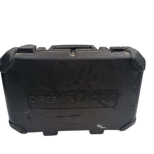 Dremel 240V Corded Rotary Tool 4200, Grey, Acceptable USED Condition, With Attachments + Hard Case (One Clip Damaged) (NA)