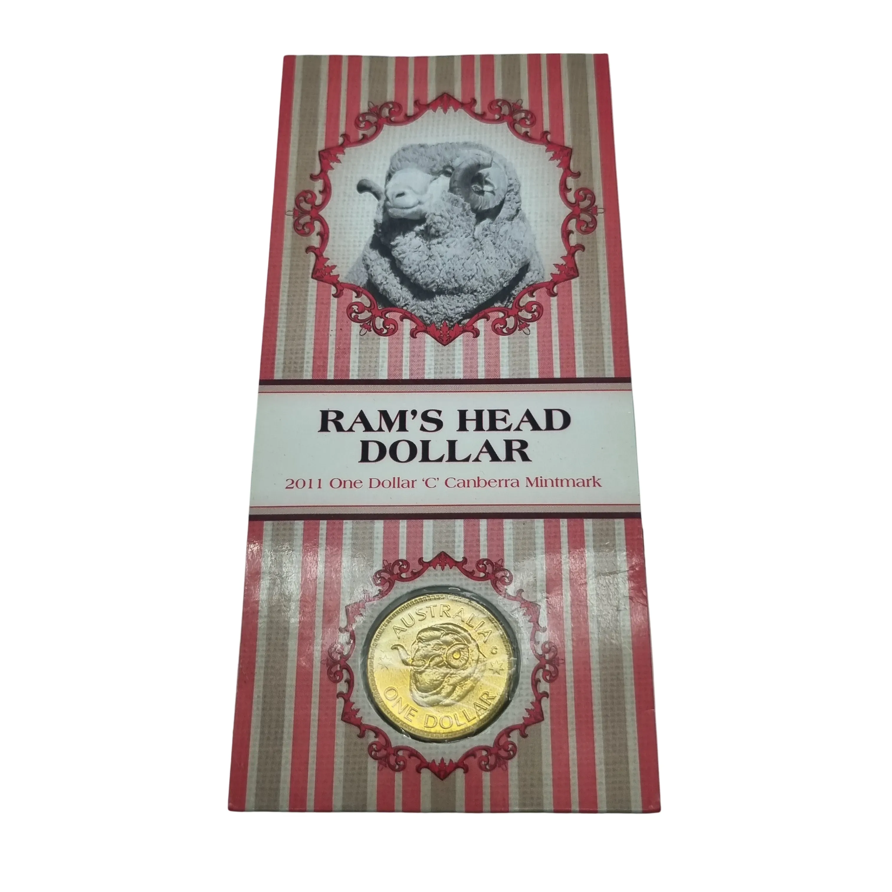 2011 $1 Ram’s Head Dollar ‘A’ Counterstamp Uncirculated