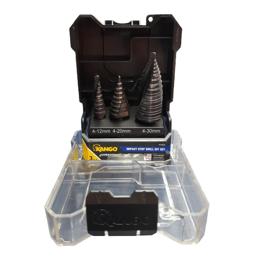 Kango HYPERTORQUE™ 3-Piece Step Drill Bit Set (KYISD3S) (LN)