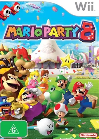 Mario Party 8 Nintendo Wii Good Condition with Manual (LN)