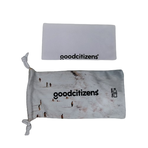 Goodcitizens Clovelly Aqua Sunglasses with Soft Case