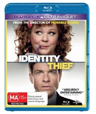 Identity Thief Blu Ray Movie – No Ultraviolet – Very Good Condition