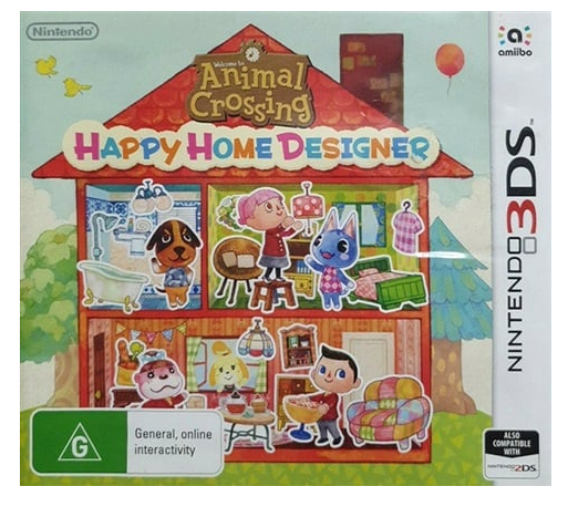 3DS Nintendo Animal Crossing – Happy Home Designer – In case **NO amibo card** Second Hand Condition (CP)