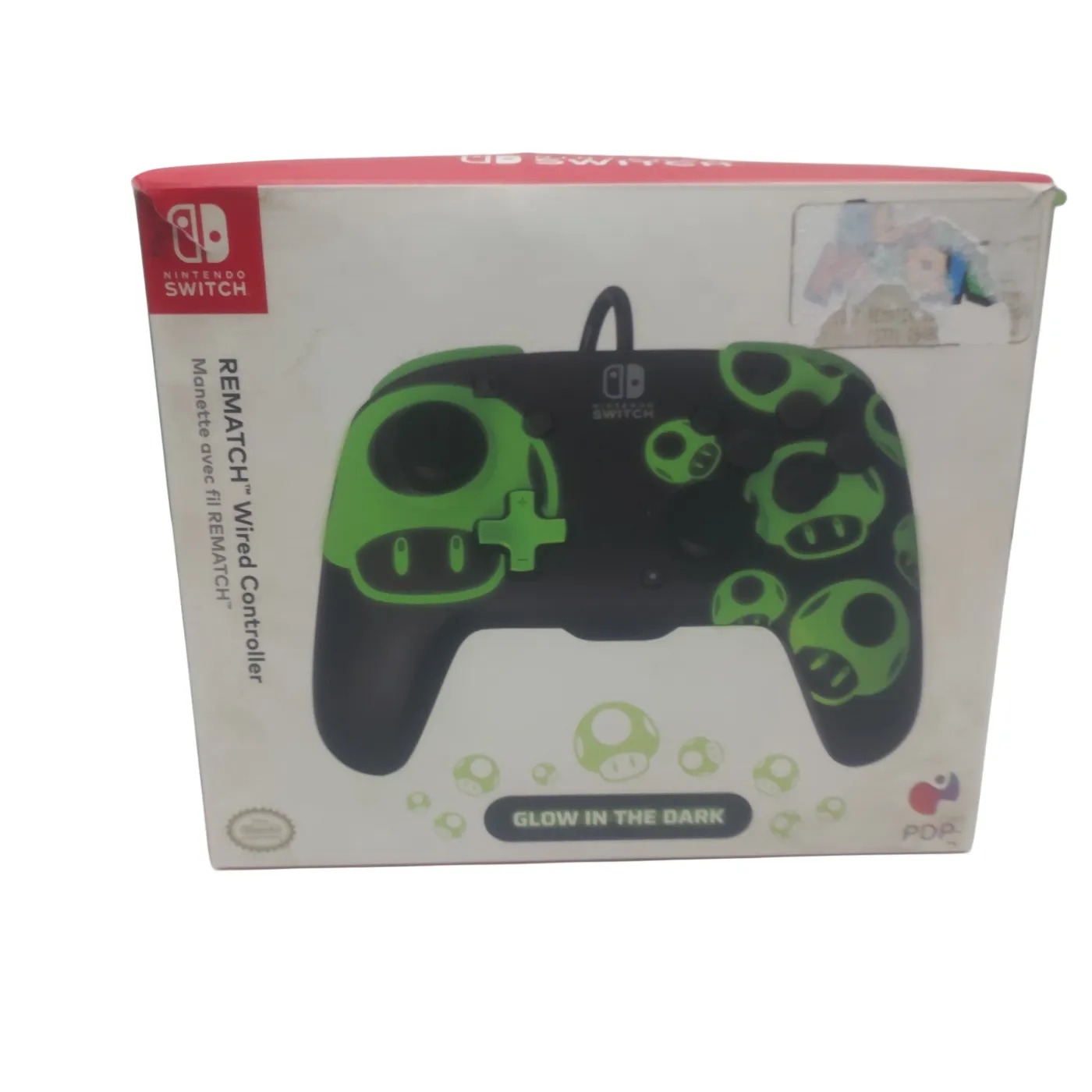 PDP Glow in the Dark Nintendo Switch Rematch Wired Controller Super Mario (GB)