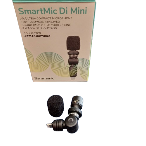 Saramonic SmartMic Di Mini Condenser Microphone with MFI Lightning Port (LE)