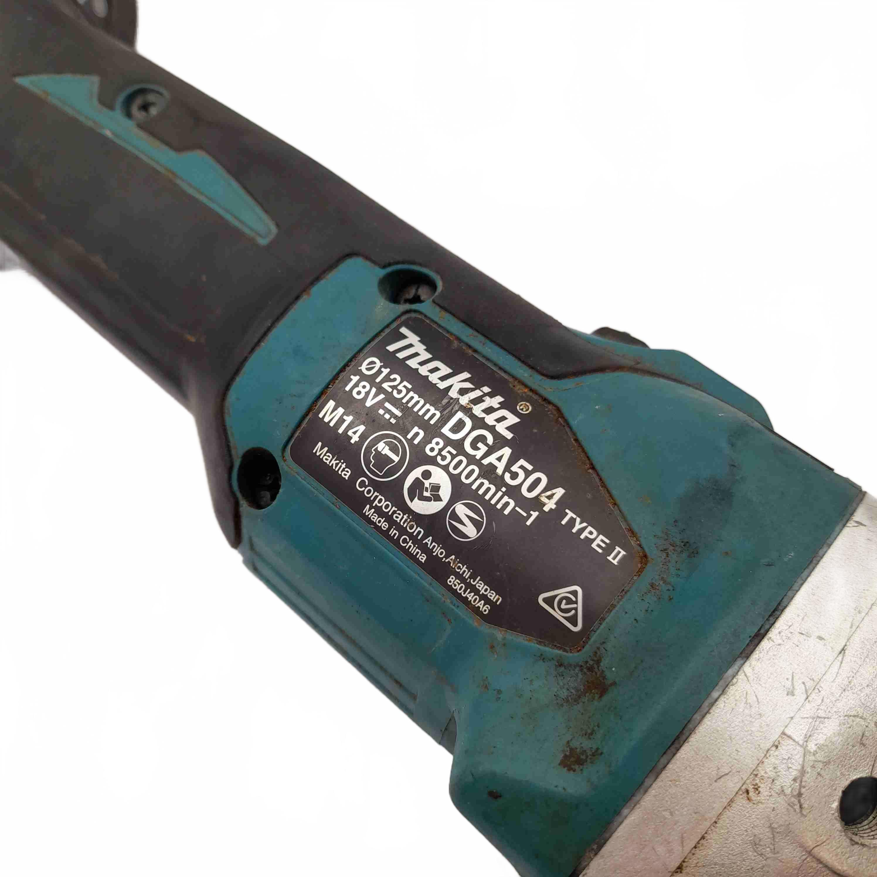 Makita 18V Brushless 125mm Angle Grinder DGA504 Skin Only Good Working Condition (WL1436593)