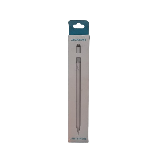 J.Burrows 2-in-1 Stylus Pen BC2509 White (LN)