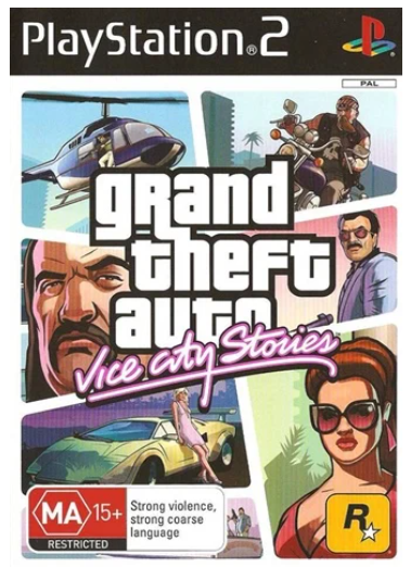Playstation 2 Game Grand Theft Auto: Vice City Stories, Very Good Condition, With Case, Manual & Poster