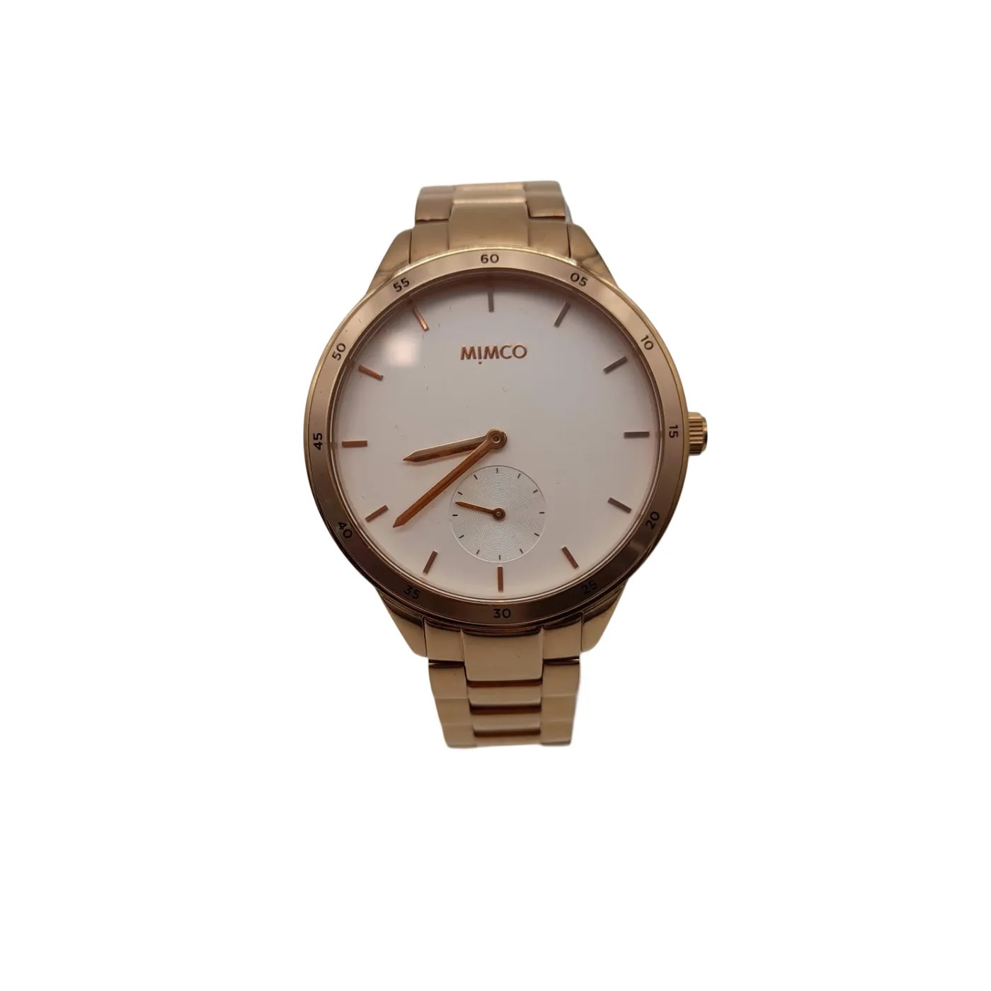 Mimco Timepeace Gold Stainless Steel Band Analogue Watch With Box (WL1417374)
