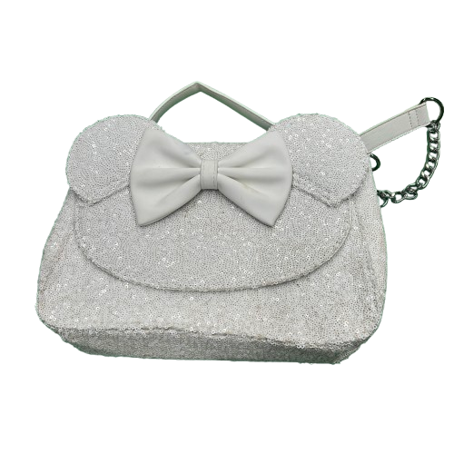 Loungefly Disney White Sparkly Bag (MK)