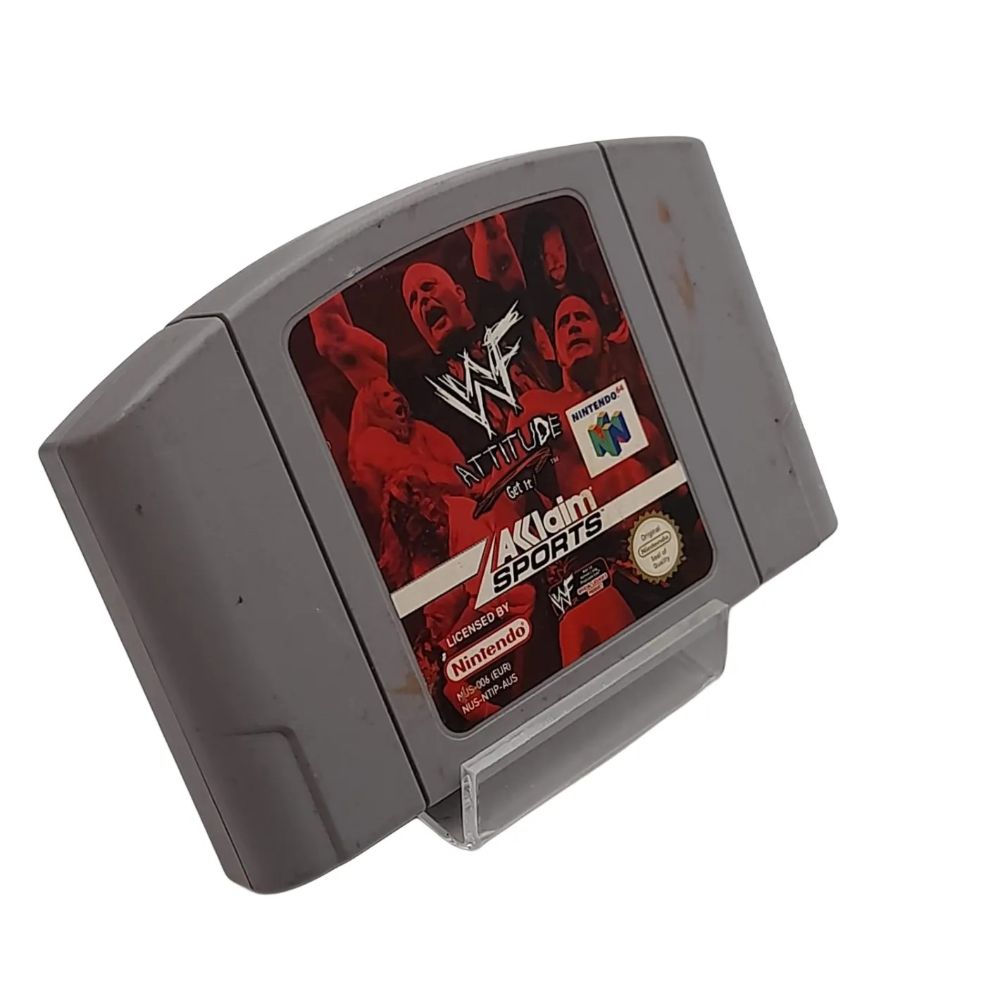 WWF Attitude Nintendo 64 Game Cartridge WF Attitude (WL 1418556)