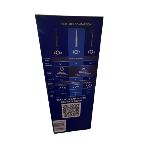 Oral-B iO3 Clean and Gum Protect Electric Toothbrush, Ice Blue, Factory Sealed (GE 1414601)
