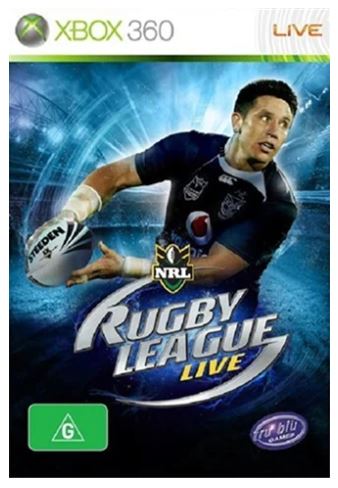 XBOX 360 Rugby League Live, Excellent Condition With Case + Manual