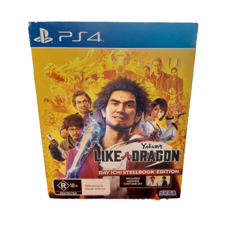PS4 Game Yakuza Like A Dragon Day Ichi Steelbook Edition ( LE )