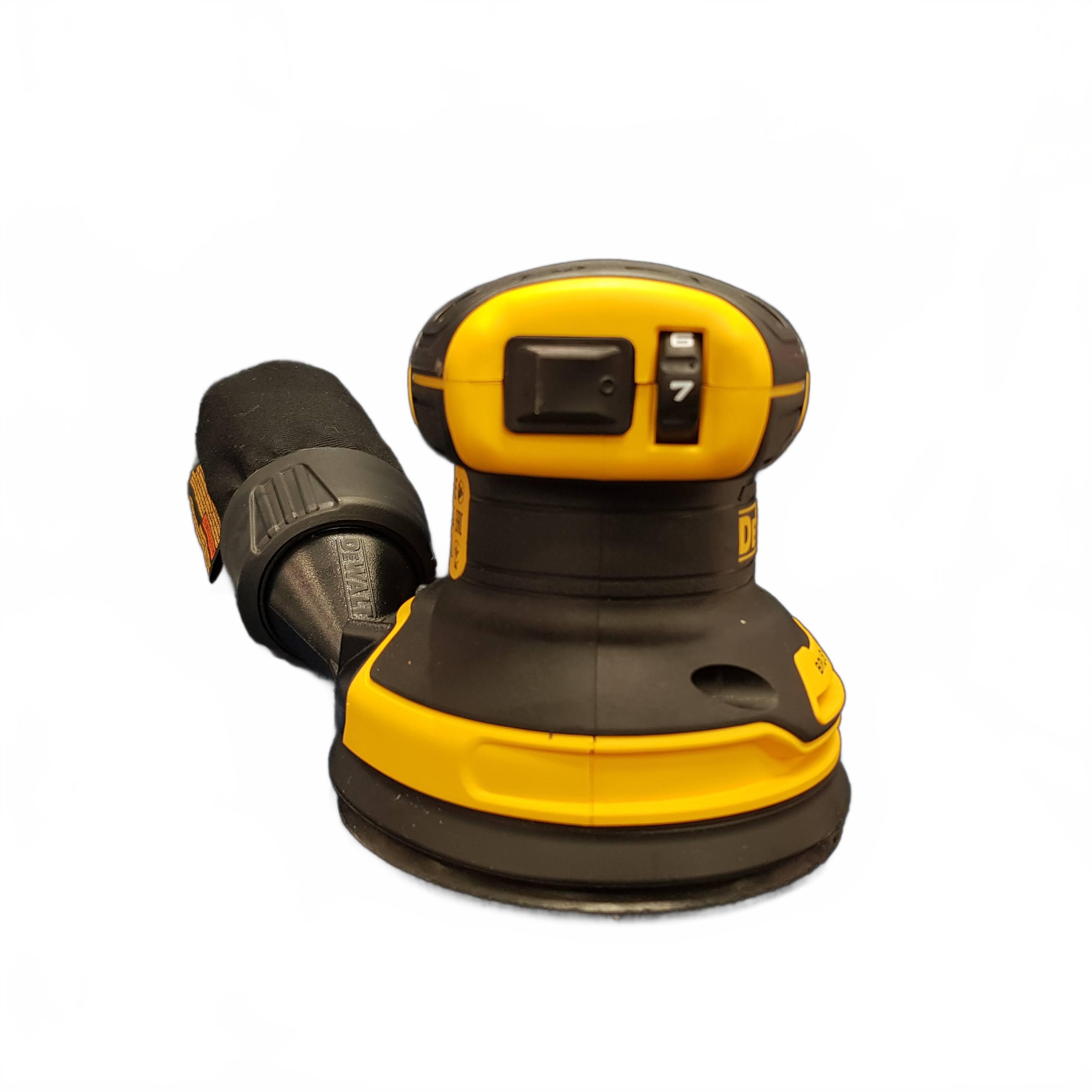 Dewalt DCW210 20V Max Cordless Brushless 5-Inch Orbital Sander Yellow Skin Only  **SECOND HAND**  (MR1435241)