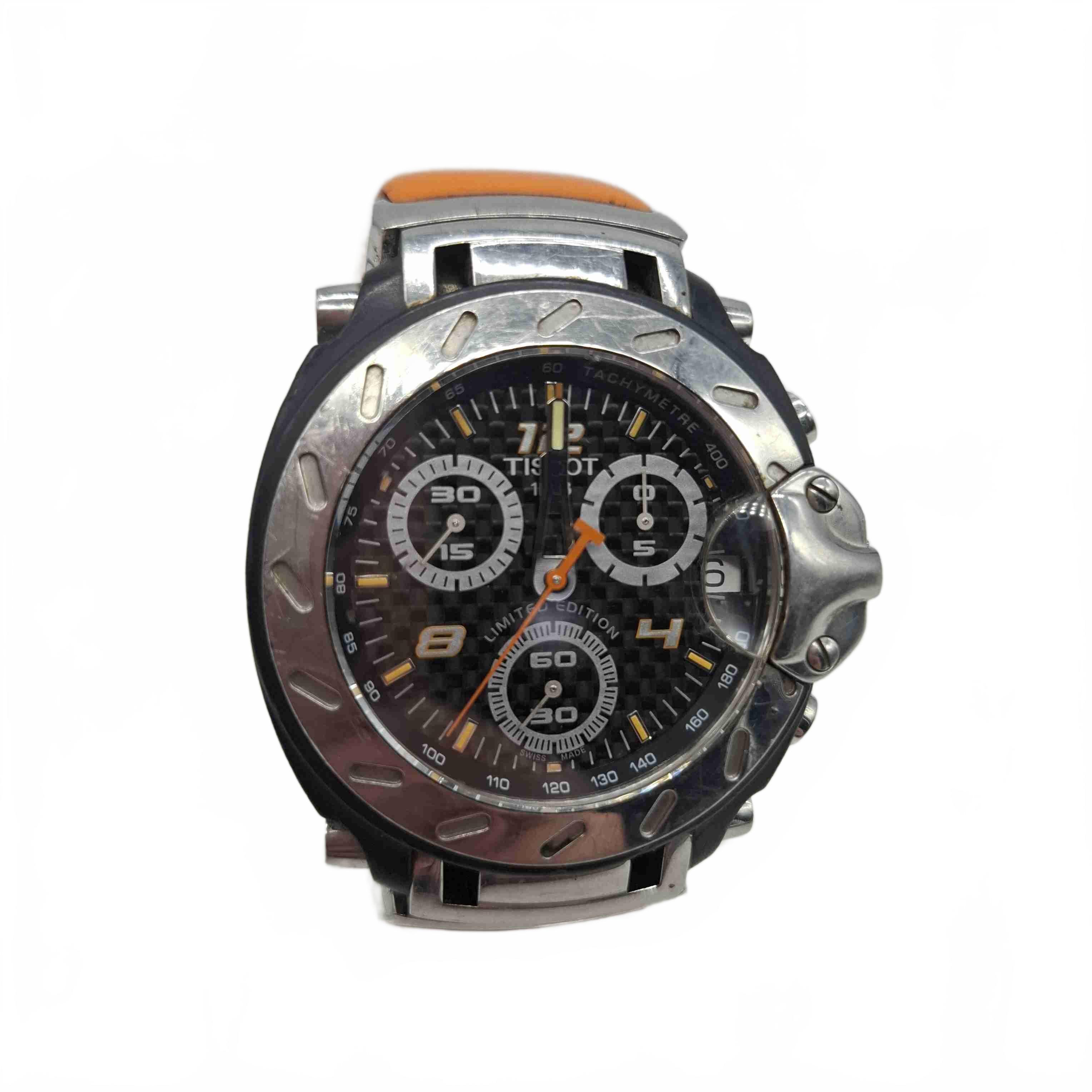 Men’s Tissot T-Race Nicky Hayden Limited Edition Orange Rubber Band Analog Watch *Needs New Battery (1433395)