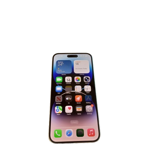 Apple iPhone 14 Pro Max 128GB White MQ9Q3ZP/A  Battery 80% No Charger ( LE )