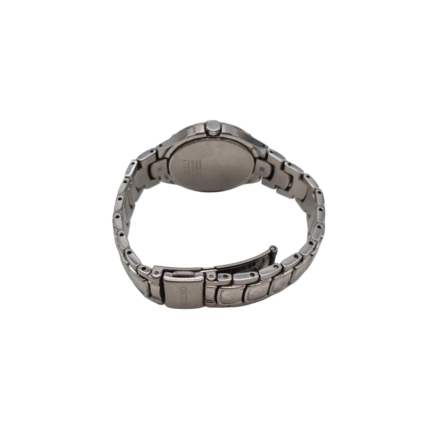 Women’s Seiko V137-0CA0 Solar Crystal Bezel Stainless Steel Women’s Watch *Missing Four Stones*