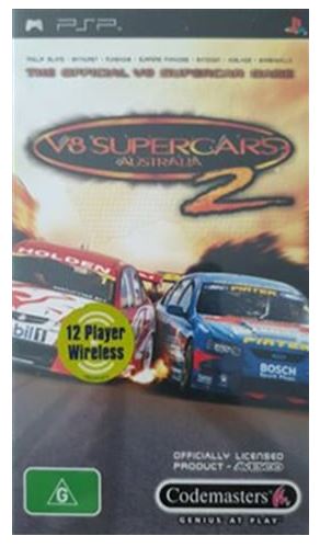V8 Supercars Australia 2 PSP Game Cartridge Only Good Condition (GE1353812)