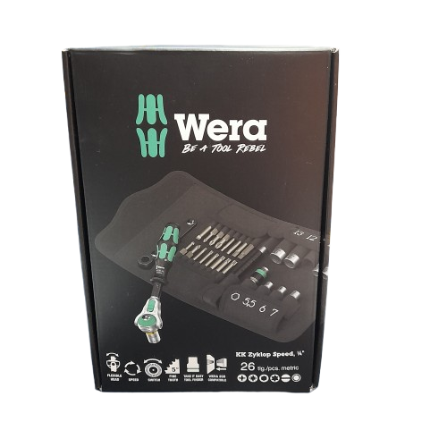 Wera KK Zyklop Speed 1/4  26Pce Socket Set (LN)