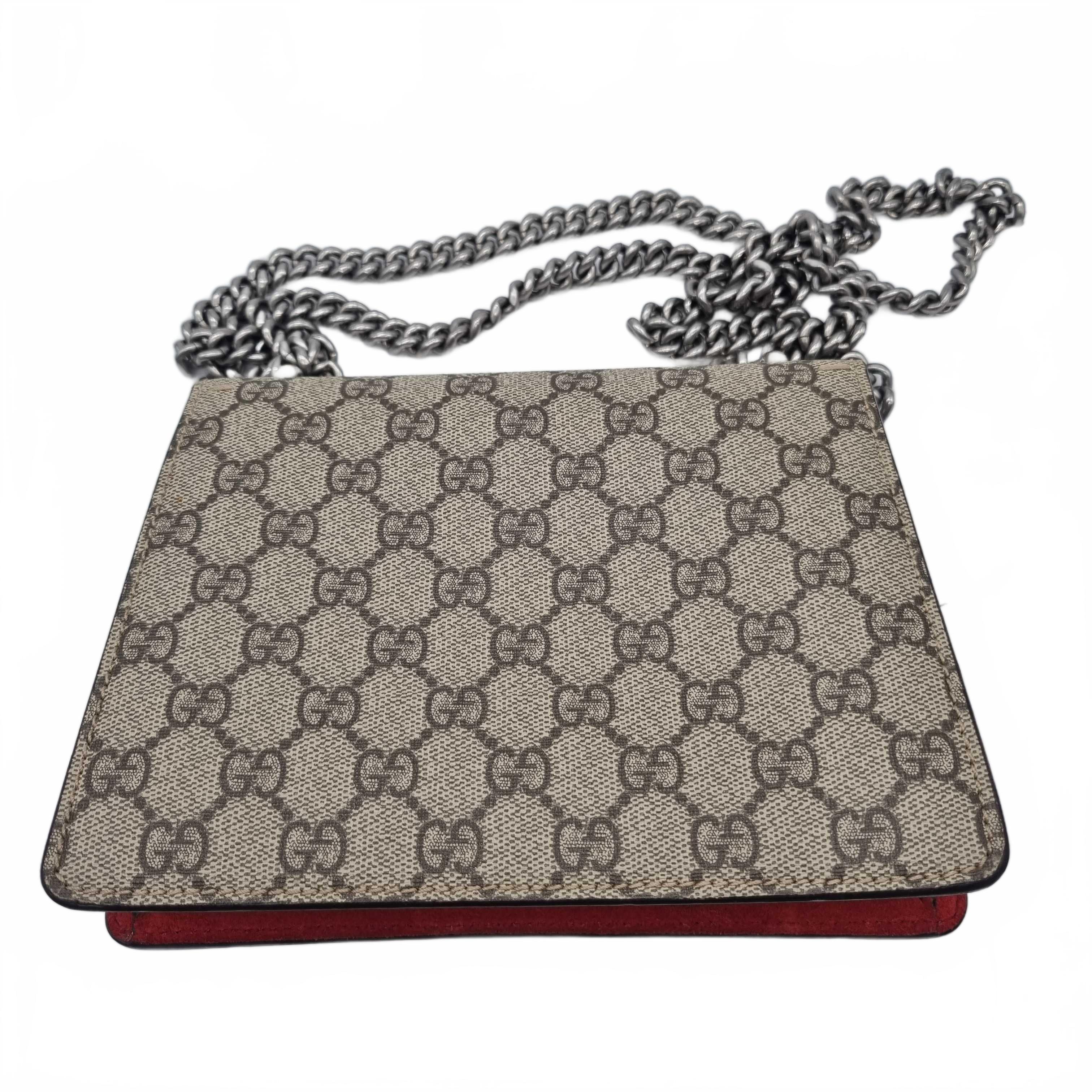 Gucci Dionysus Small Shoulder Bag Brown/Red (WR 1414481)