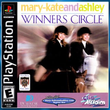 Mary-Kate And Ashley Winners Circle Playstation 1 Game  Average Condition With Manual (GE)