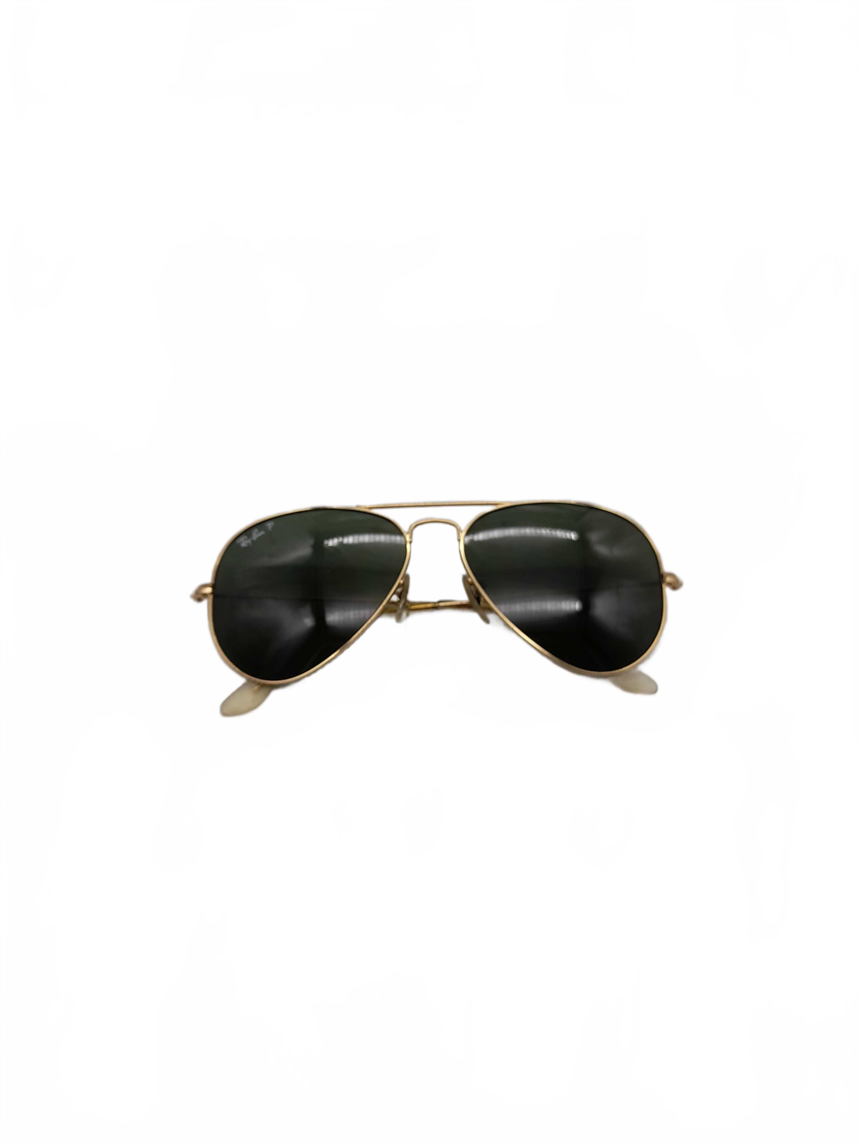 Ray Ban Polarized Sunglasses Gold In Good Condition (WL1432577)