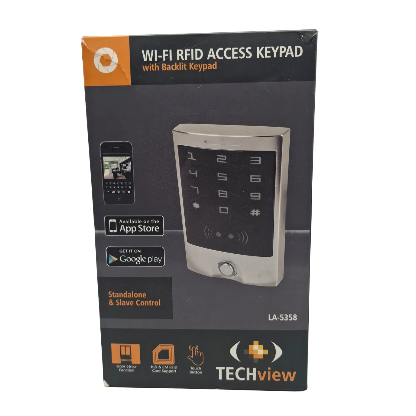 TECHview Wi-Fi RFID Access Keypad As New in Box (WR)