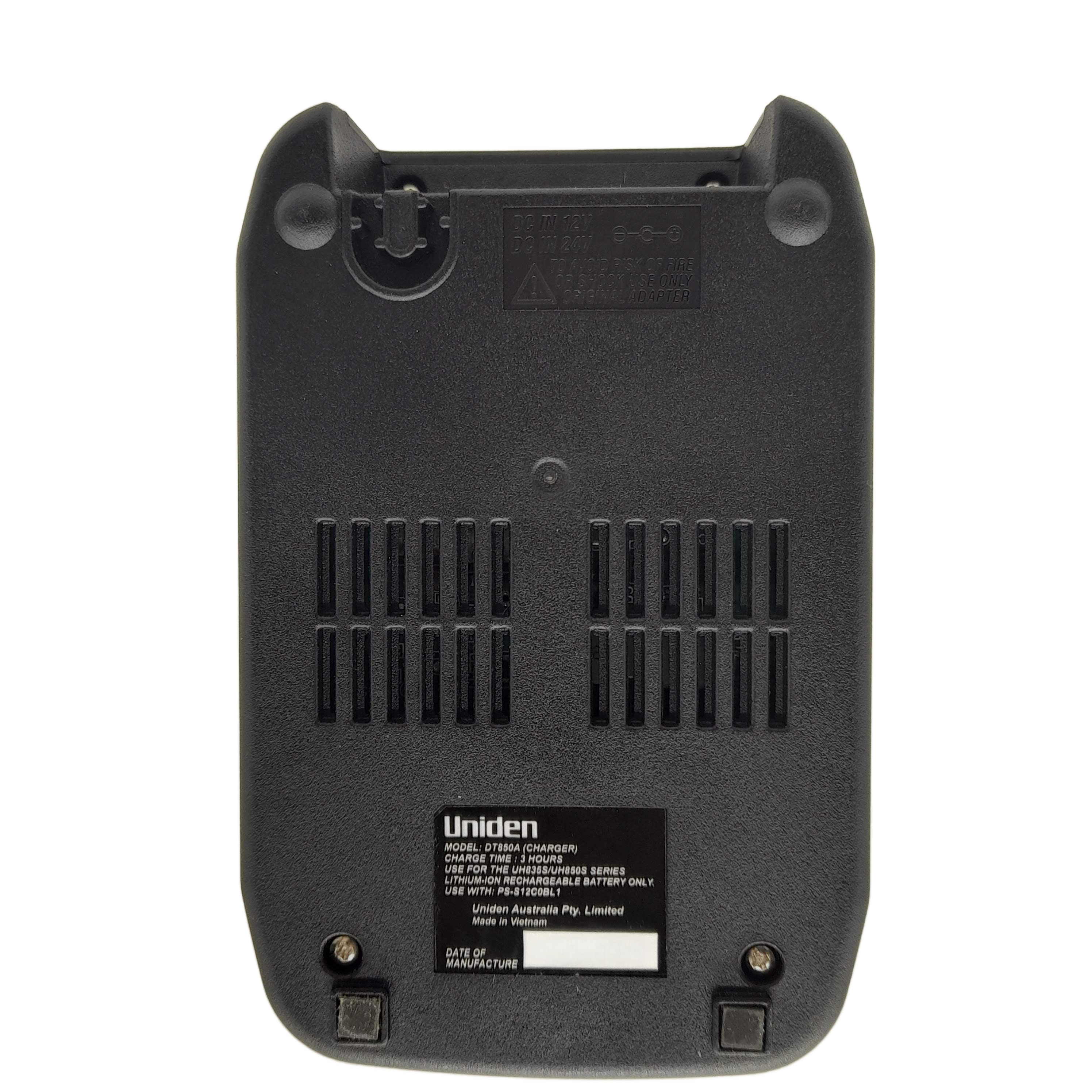 UNIDEN DT850A UHF Radio Charger, With AC Adaptor, Very Good USED Condition (GE 1406038)