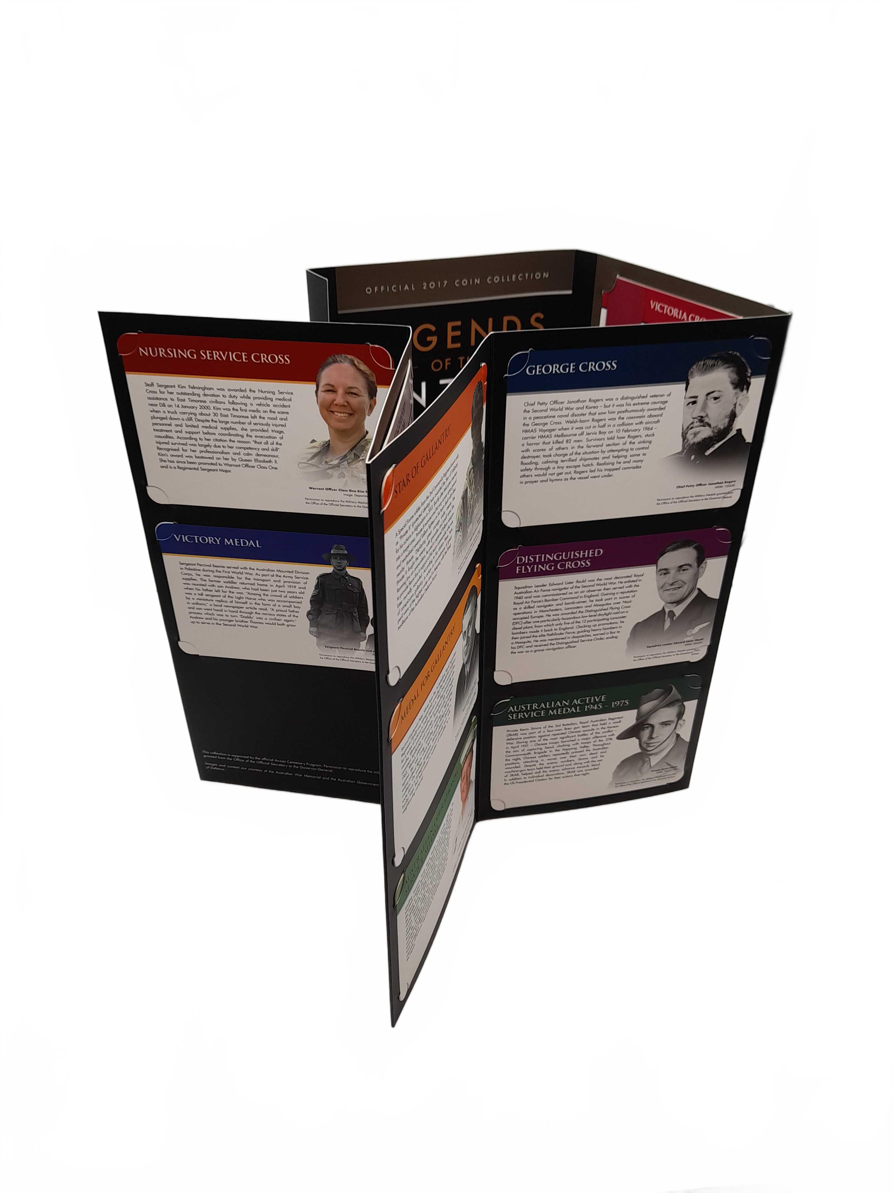 Official 2017 Coin Collection Legends Of The Anzacs Med Coins 17 Coins Immaculate Condition (WL1430116)