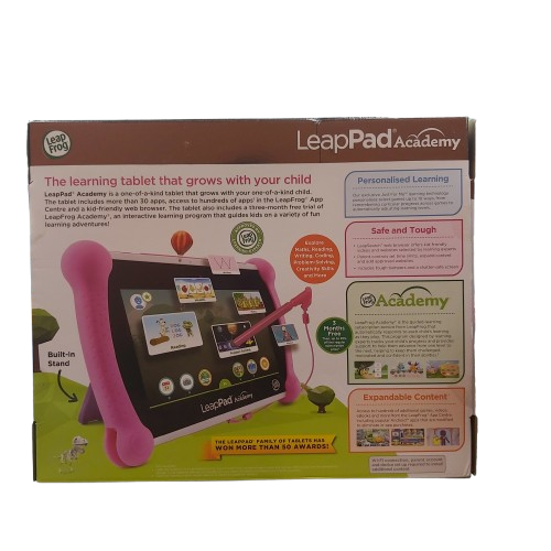 LeapFrog LeapPad Academy Tablet – In Box – Educational Kids’ Tablet