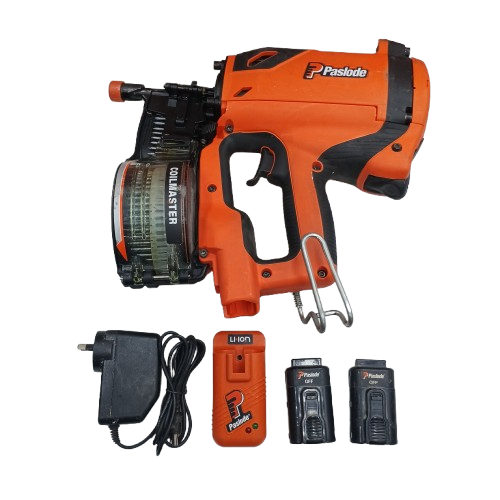 Paslode Nail Gun IM50S With Case + Charger + Fuel Coil (NA 1380366)
