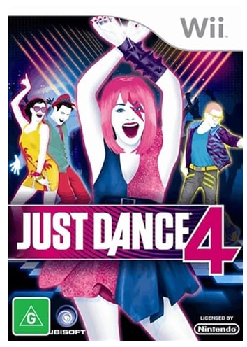 Just Dance 4 Nintendo Wii Game, Acceptable Condition With Manual (CP-1353622)