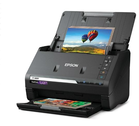 Epson FastFoto FF-680W A4 Colour Wireless Photo Scanner Like New In Box