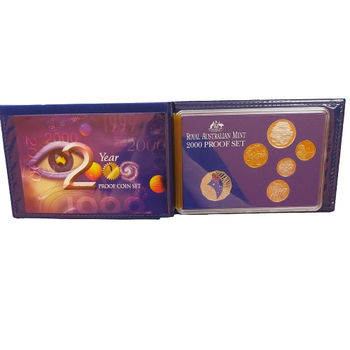 Year 2000 Six Coin Proof Set – Collectable Coins In Box