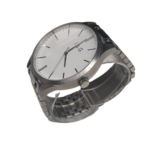 JAG J24788 Men’s Silver Watch with Metal Band (LN)