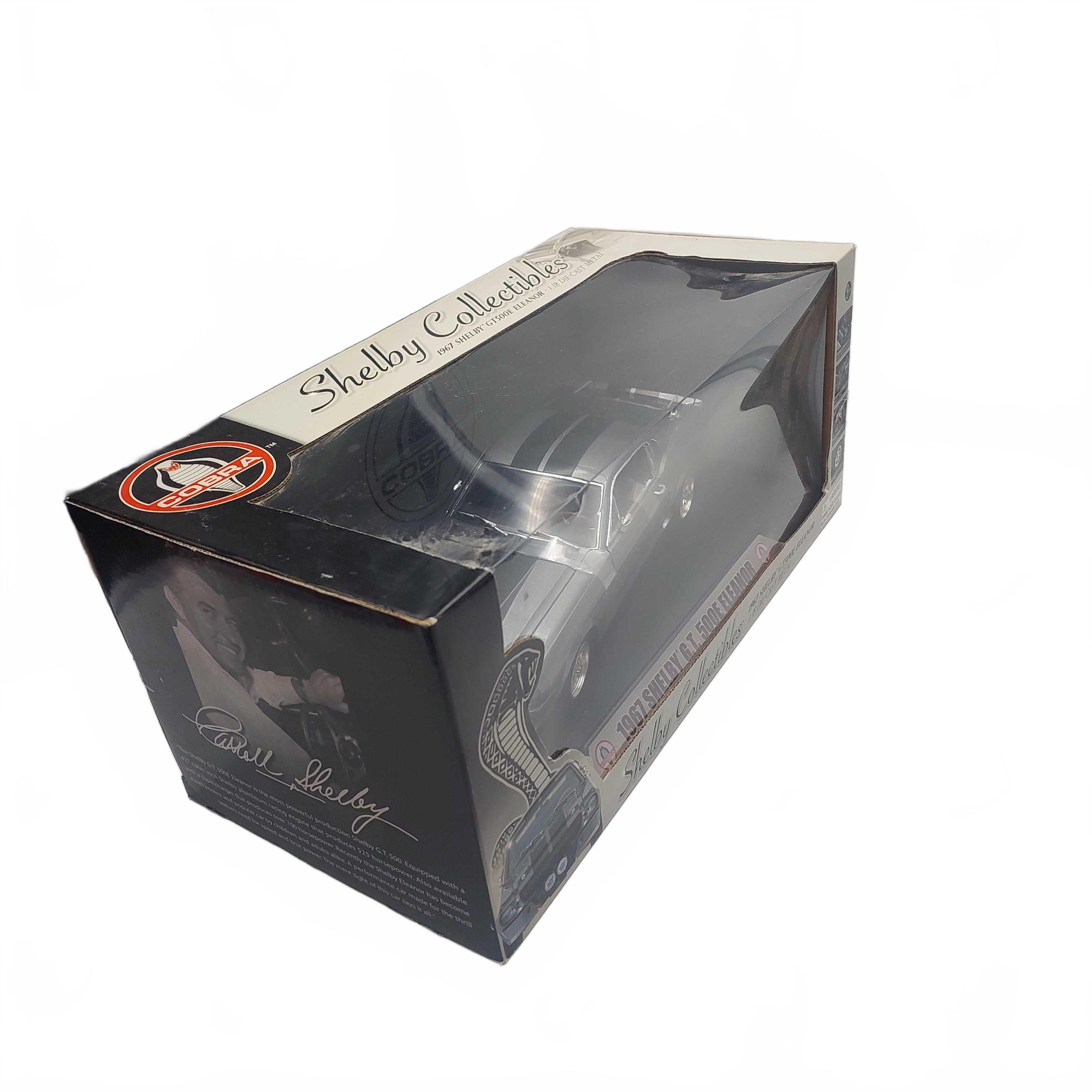 Shelby Collectibles 1967 Shelby GT500E Silver Eleanor 1:18 Die-Cast Model Car (GB1424629)