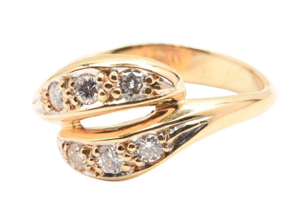 Ladies 18ct Yellow Gold Brilliant Cut Grain Set Diamond Ring 0.35ct TDW M 1/2 With Valuation (MR)