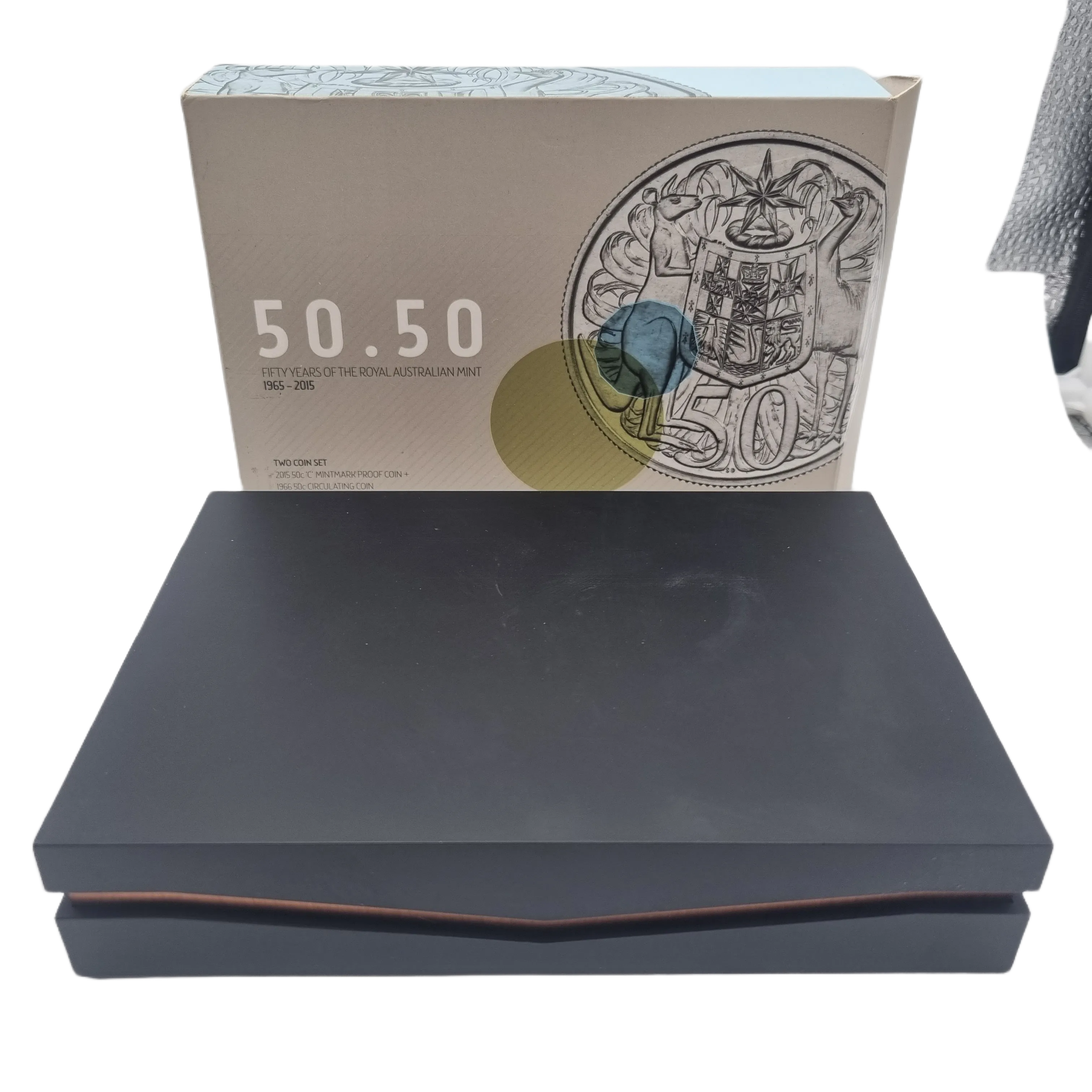 Australia 1965-2015 50.50 50th Anniversary of the Royal Australian Mint 50 Cent Two Coin Set
